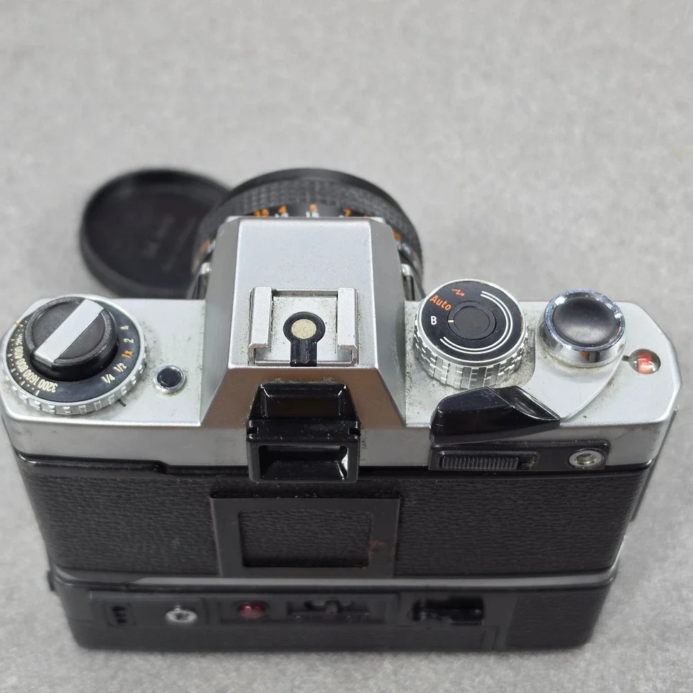 Yashica FR II SLR Film Camera ML 50mm f2 Lens with Winder attachment Untested